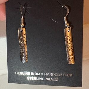 Florence Tahe Navajo Native Handmade dangle earrings NWT